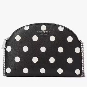 Kate Spade Black and White Polka Dot Crossbody Bag